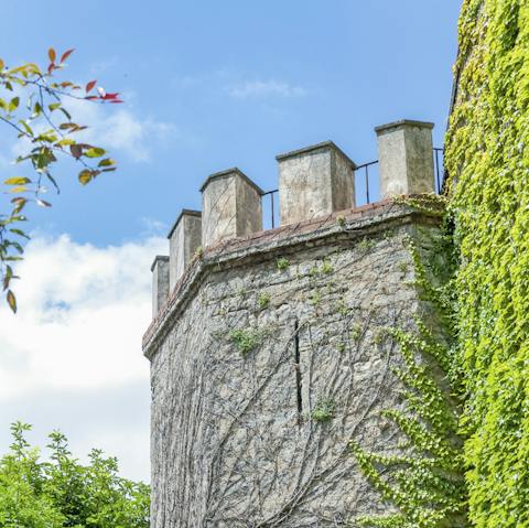 Original 13th castle features like this turret