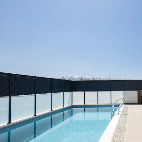 Splash about in the private pool with your loved ones