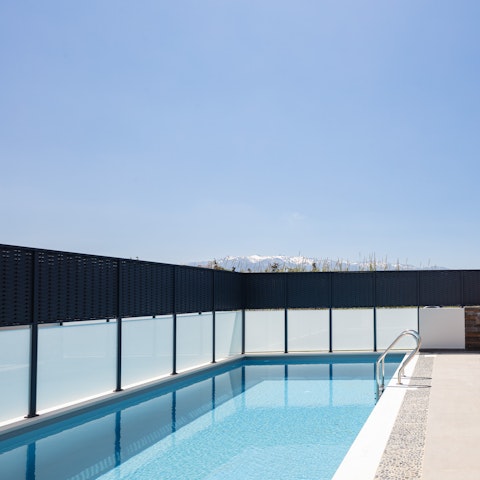 Splash about in the private pool with your loved ones