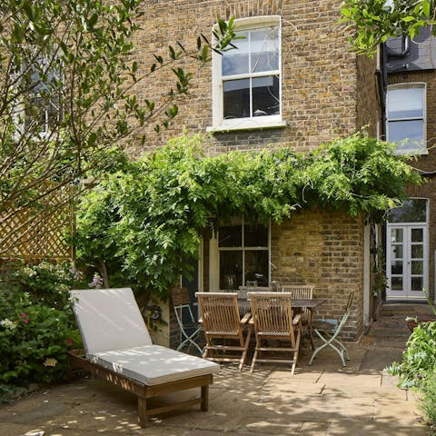 Revel in the peace of the garden – it's a private oasis