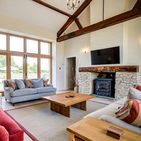 Enjoy cosy evenings with games by the fire