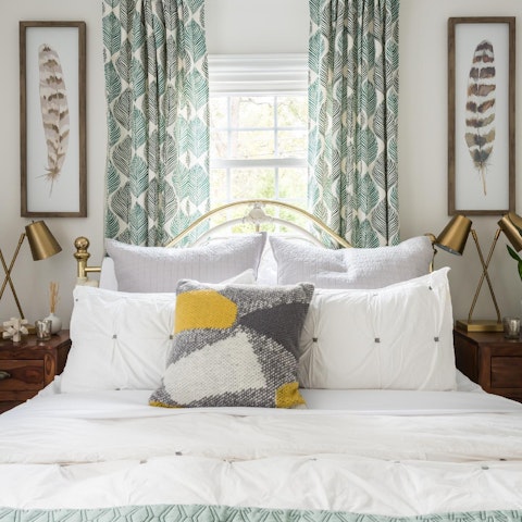 Get a good night's rest in the luxurious bed
