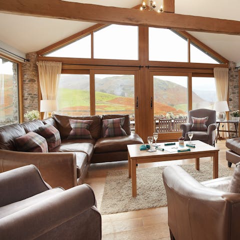 Take in stunning views over the the fells and hidden valleys of the Lake District