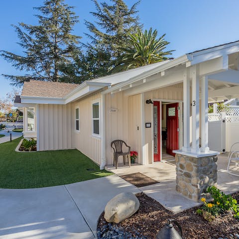 Stay in a quaint craftsman-style cottage