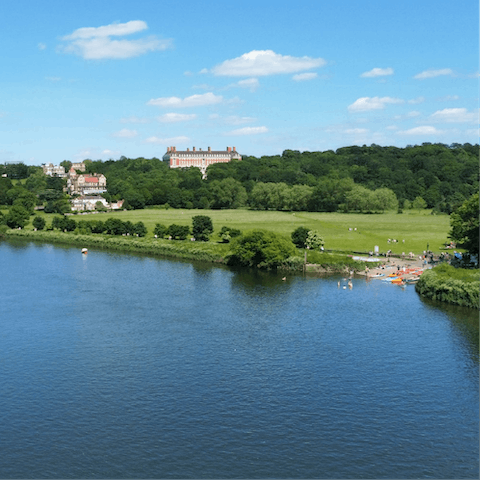 Hop on the train and reach the lush district of Richmond in just over half an hour