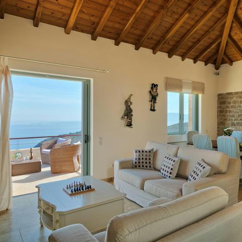 Throw open the doors and relax in the gentle breeze that drifts through the living space
