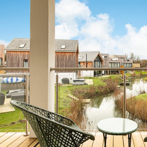 Sip sundowners or dine alfresco from the terrace