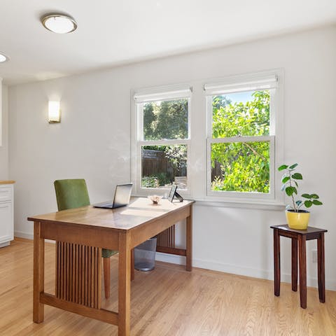 Work from home at one of the designated office spaces