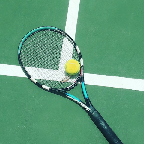 Have a game of tennis on the communal courts