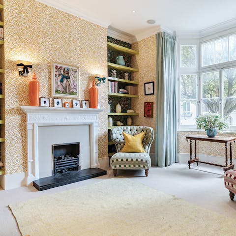 Curl up with a book and a glass of wine