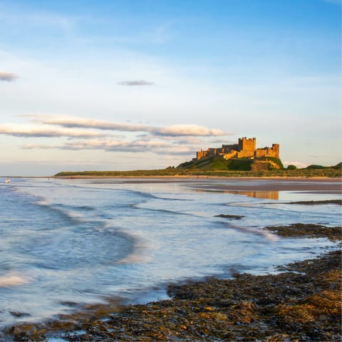 Visit historic castles, charming villages and expansive beaches
