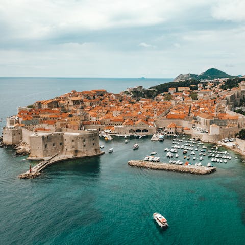 Take a boat trip from Mlini to Dubrovnik – you're only 9km from the city walls