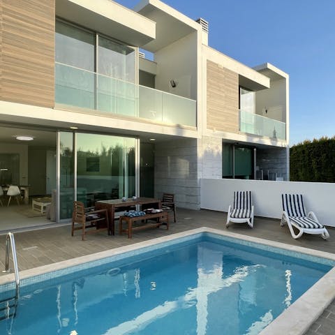 Spend lazy days at the villa, relaxing by your private pool