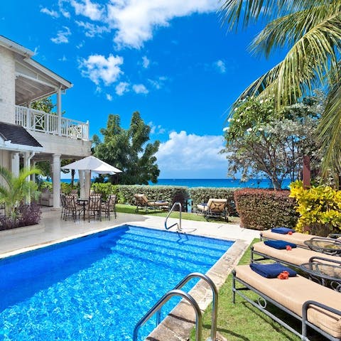 Enjoy a leisurely swim in your own private pool