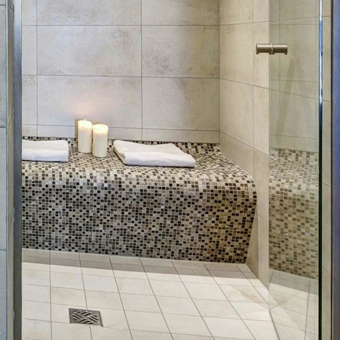 Unwind in the hammam after a busy day of skiing