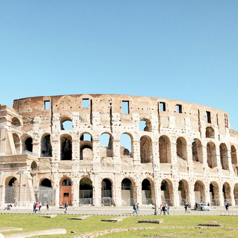 Discover the Colosseum – just a fifteen-minute stroll away