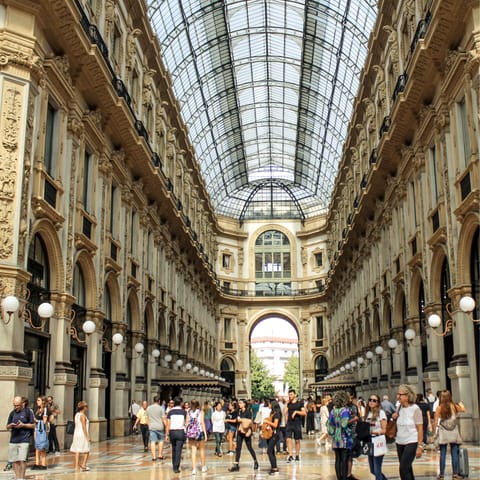 Splash some cash at nearby Galleria Vittorio Emanuele – it's just a short walk away