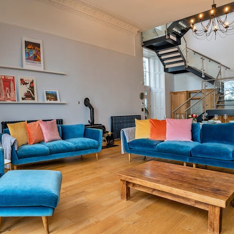 Relax with your favourite tipple in the comfortable living space