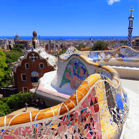 Discover the magic of Park Güell– just twenty-minutes away via Metro