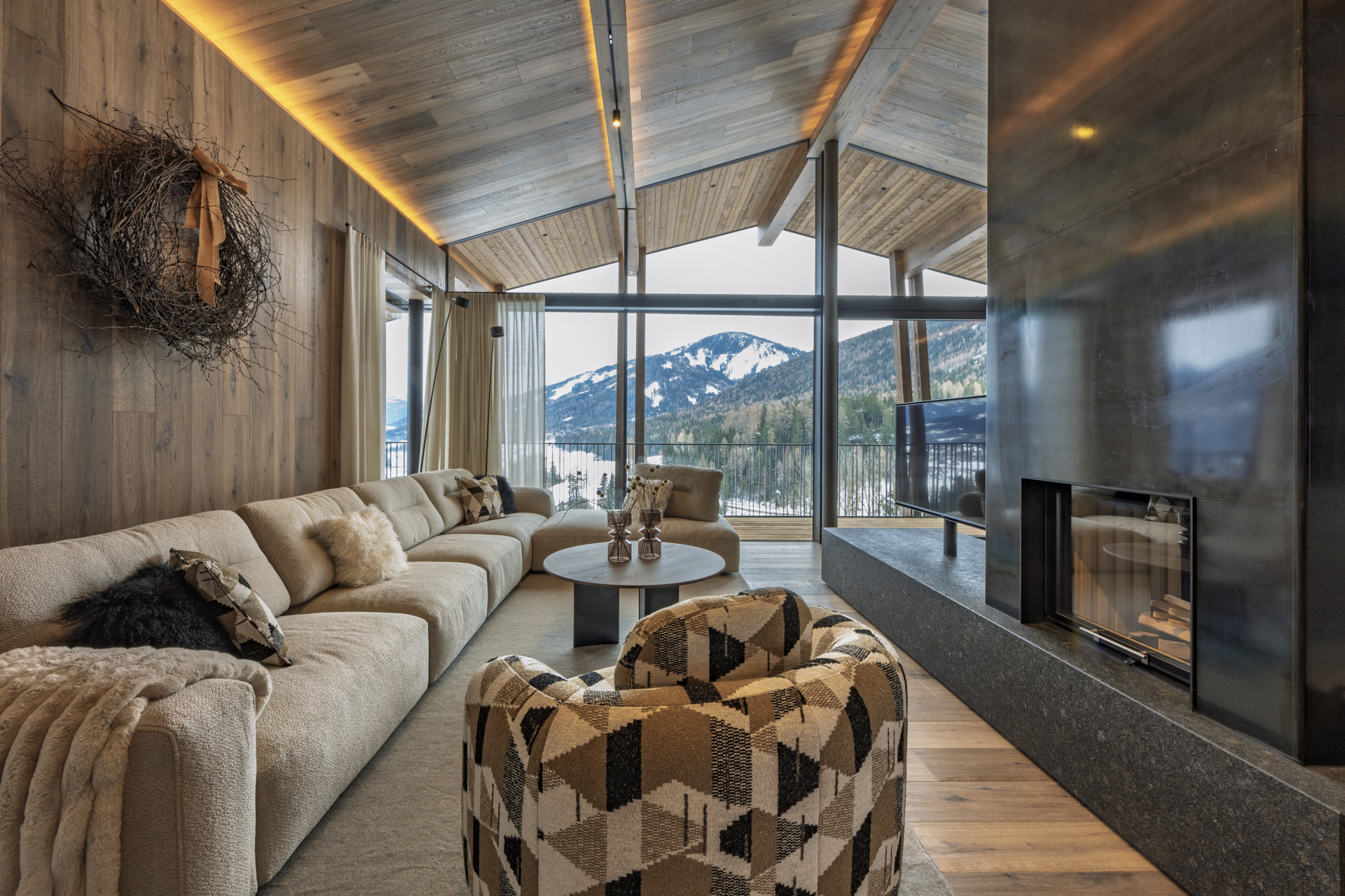 Firelit Chalet