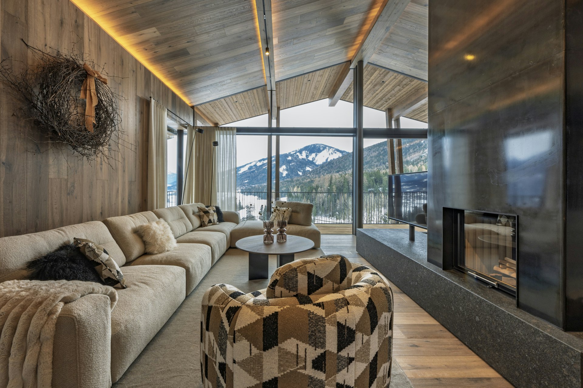 Firelit Chalet