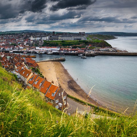 Discover Whitby's links to Captain Cook and Count Dracula – the popular seaside town is nine miles away