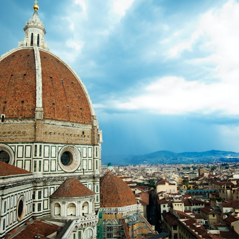 Start your sightseeing at the nearby Duomo