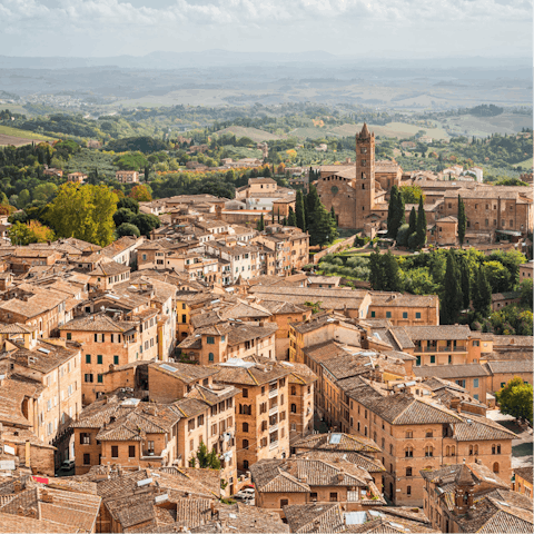 Soak up the sights of the Tuscan countryside, right on your doorstep