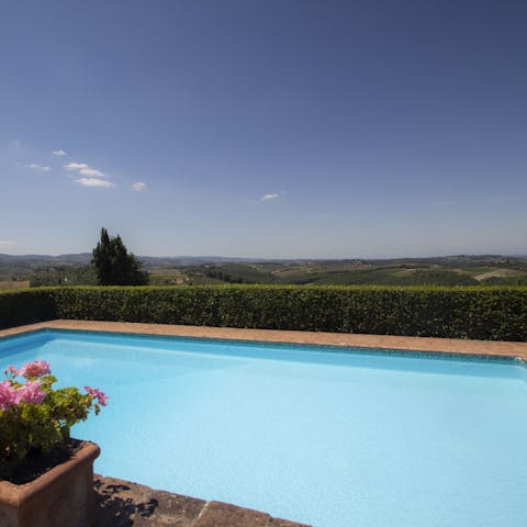 Revel in the serenity of the uninterrupted views from the pool