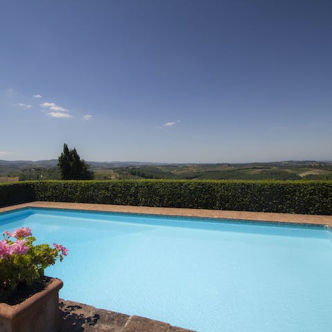 Revel in the serenity of the uninterrupted views from the pool