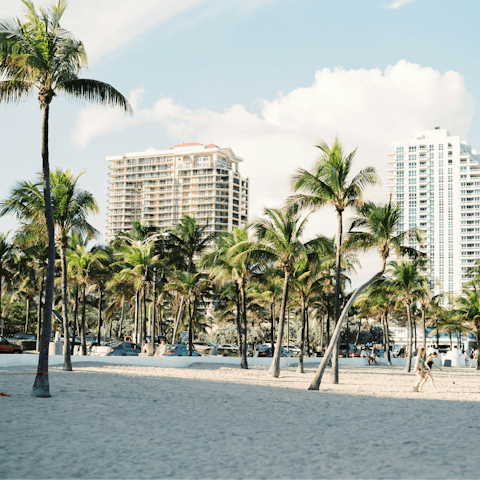 Begin your Miami adventure at the beach – a short drive away