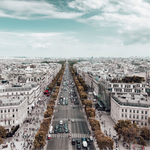 Visit the nearby Champs-Élysées with its stylish shops