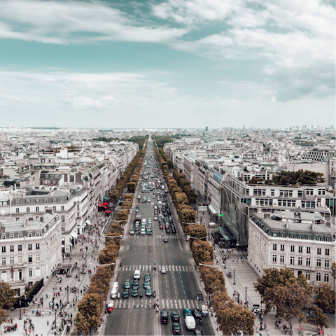 Visit the nearby Champs-Élysées with its stylish shops