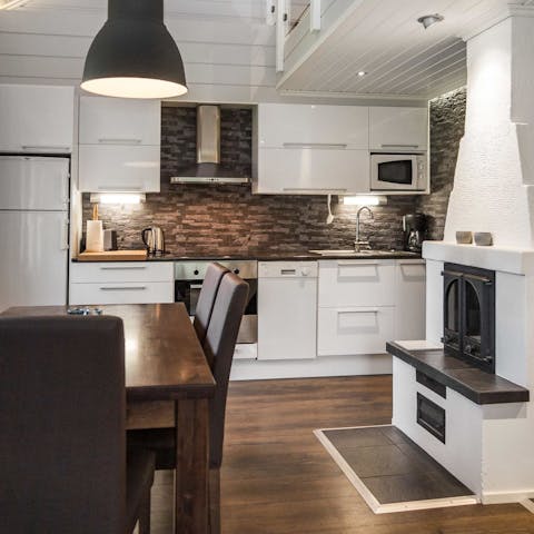 Get the fire going for a cosy night in