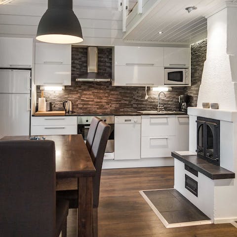 Get the fire going for a cosy night in