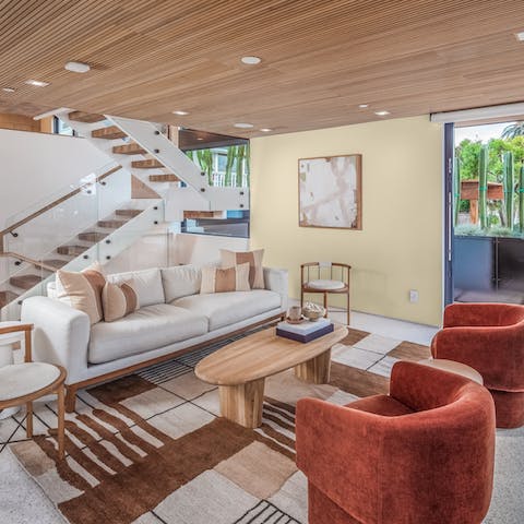 Listen to your favourite playlist or watch a movie in the living room