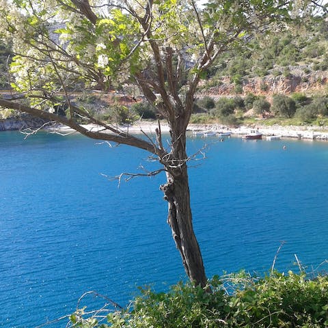 Drink in the sea views from the terrace