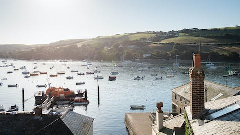 Watch the boats bob in Baston Creek after exploring Salcombe