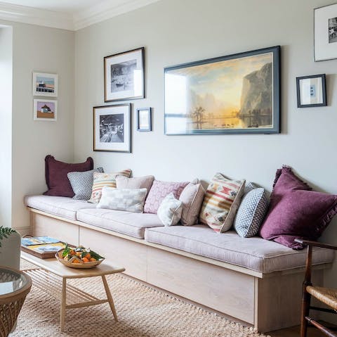 End the day with a hot cup of tea in the cosy living space