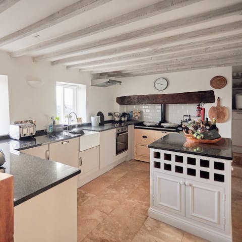 Rustle up a delicious home-cooked meal in the country kitchen for a quiet evening in