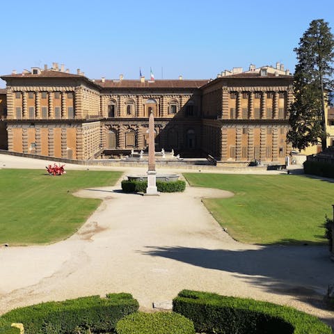 Walk a few minutes to the beautiful Boboli Gardens