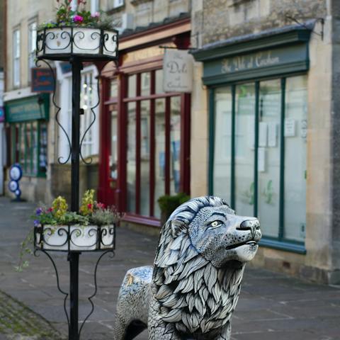 Wander the streets of Corsham, only a twenty–minute drive away