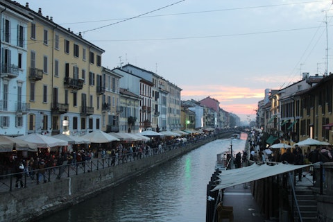 Wander Navigli's canal-side bars, restaurants, and bohemian street life
