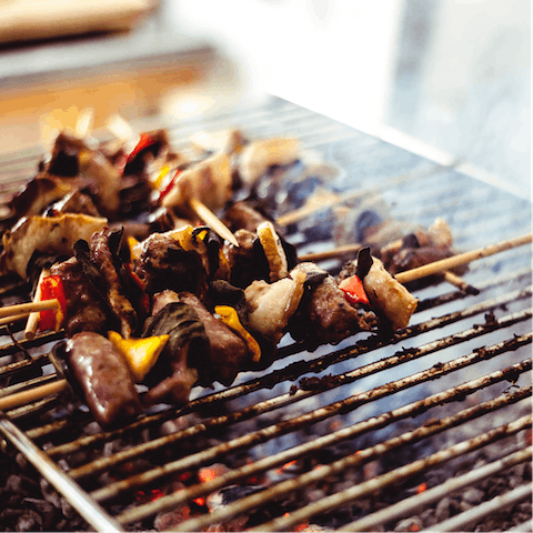 Catch up with old friends around the barbeque