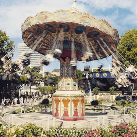 Walk to the iconic Tivoli Gardens – less than two kilometres away