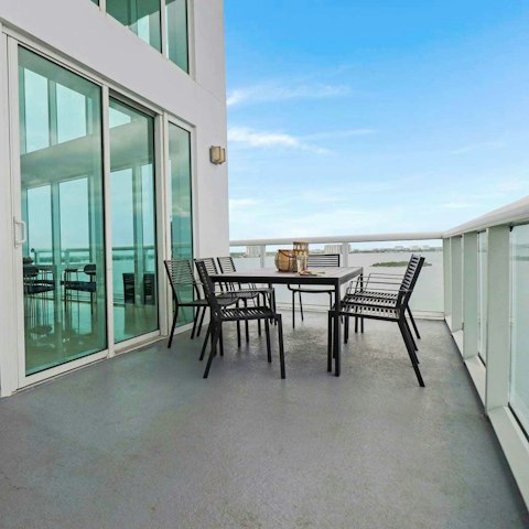 Plan your day over breakfast on the balcony