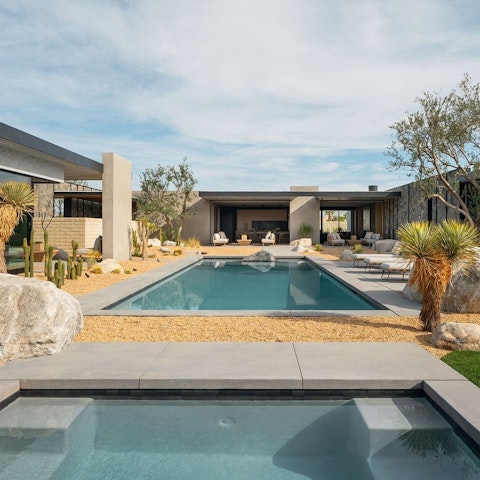 Go for a refreshing swim in the saltwater pool