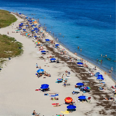 Make the trip to Biscayne Beach for sun-drenched days on the sand