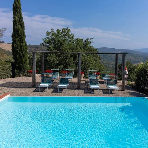 Enjoy beautiful views and refreshing swims