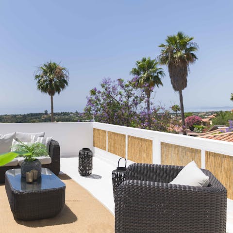 Soak up the views from the rooftop terrace